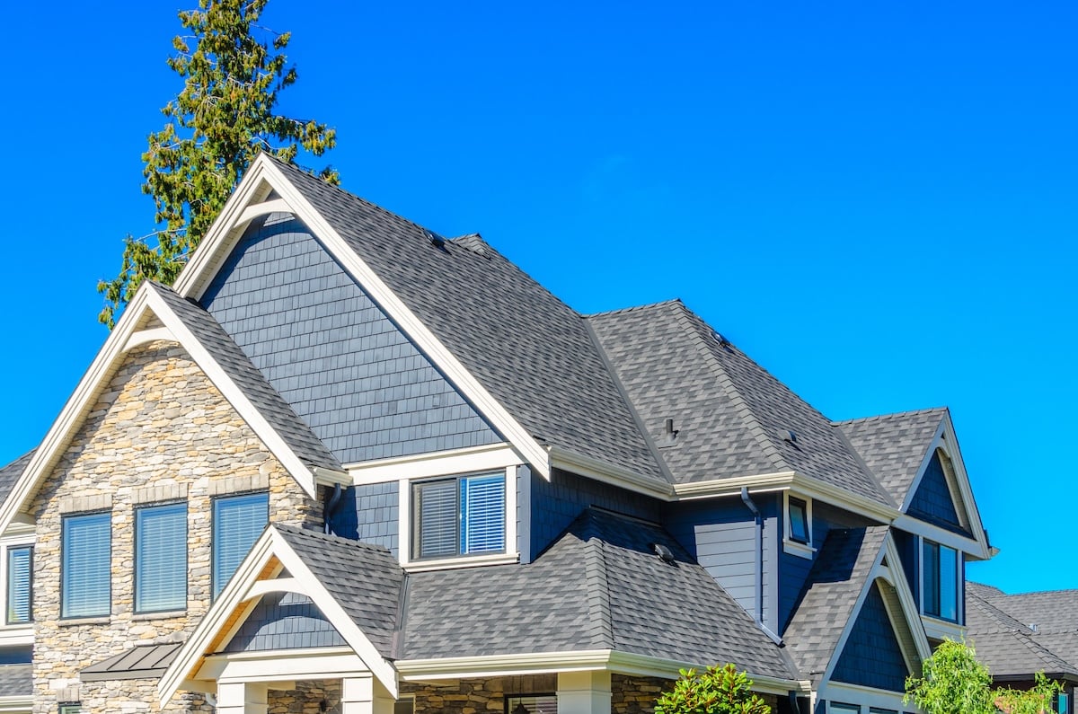 residential home with new shingle roof